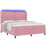 Box spring krevet s madracem Ružičasta 180 x 200 cm Baršun | shoptok.hr