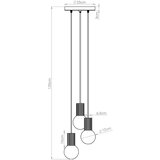 Nice Lamps Smeđe-siva viseća svjetiljka sa staklenim sjenilom ø 25 cm Orbital – | shoptok.hr