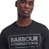 Barbour Essential Large Logo T-Shirt Black/Pewter Crna | shoptok.hr