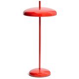 Kave Home Rdeča LED zatemnitvena namizna svetilka s kovinskim senčilom (višina 35 cm) Porte – | Shoptok.si