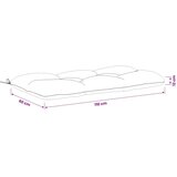  Jastučić za klupu VIANEN 100% poliester Plava 110 x 60 x 12 cm - Plava 110 x 60 x 12 cm | shoptok.hr