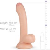 Real Fantasy Vince - dildo s testisima i kožicom - 19,5 cm (prirodni) | shoptok.hr