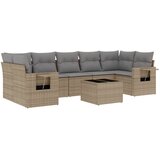  8-dijelni set vrtnih sofa od poliratana s jastucima bež | shoptok.hr