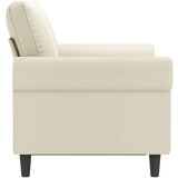  Dvosjed od tkanine krem 120 cm od umjetne kože | shoptok.hr