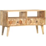 TV omarica 90x30x50 cm trden mangov les | Shoptok.si