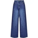 Jeans flare JANE DENIM Modra