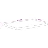 vidaXL Zidna polica 60x40x3,8 cm pravokutna bagremovo drvo živi rub | shoptok.hr