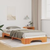  Krevet s daskama s pohranom Smeđa 80 x 220 cm boja drva | shoptok.hr