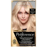L´Oréal Paris Préférence barva za lase odtenek 9.1 Viking Light Ash Blonde 1 kos