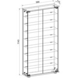 MID.YOU Vitrina Stelas L, Bela | Shoptok.si