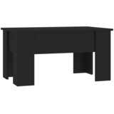  Stolić za kavu crni 79 x 49 x 41 cm od konstruiranog drva | Shoptok.si