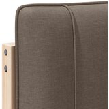 vidaXL tapecirano vzglavje rjava in taupe 160 cm masivno borovo les | Shoptok.si