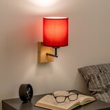 Brilagi - Zidna lampa NUBILA WOOD 1xE27/25W/230V hrast/pompejska crvena | Eponuda.com