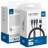 Blue Star kabal (kabl) 4in1 type c / usb a to micro usb / lightning / type c 2,4A 12W C172 1.2m crni | ePonuda.com