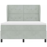 Krevet s opruga kutije Svijetlo siva 200 x 160 cm Baršun | Eponuda.com