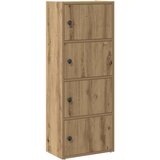vidaXL Knjižna omara artisan hrast 40x24x102 cm inženirski les | Shoptok.si