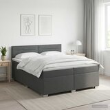  s box springom, madracem i LED-om Tamnosiva 200 x 200 cm | shoptok.hr