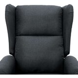  Fotelja na podizanje od tkanine tamnosiva | shoptok.hr