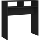Maison Chic konzolna miza - miza ob steni črna 78x30x80 cm iverna plošča, (21785916) Cene