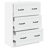  Ormar s ladicama 66 x 34 5 x 87 cm Konstruirano drvo Bijela - Bijela Slike