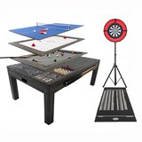 Monster 7-v-1 siva igralna miza, paket pikada in LED lučka, (5000159851) | Shoptok.si