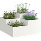  Vrtna saksija Bijelo 80 x 80 x 48 cm Čelik | Eponuda.com