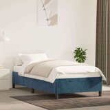  Posteljni okvir temno moder 100x200 cm žamet, (20684487) | Shoptok.si