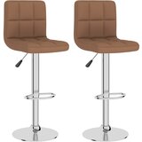 Furnova Barski stolčki 2 kosa rjavo blago, (21949234) | Shoptok.si