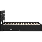  Krevetna konstrukcija Crni hrast 120 x 190 cm Konstruirano drvo | shoptok.hr