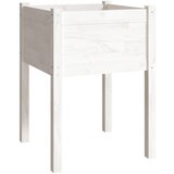 Maison Chic Vrtno cvetlično korito - Cvetlični Lonec belo 50x50x70 cm trdna borovina, (21788644) Cene