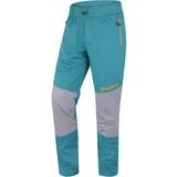 Husky Men's softshell pants Kala M turquoise/brown