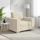 SOFA stolica Bež 100 cm Platnasta tkanina | shoptok.hr