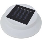vidaXL Vrtne solarne svjetiljke za ogradu 12 kom LED bijele | shoptok.hr