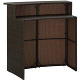 Vrtni barski stol smeđi 120 x 55 x 110 cm od poliratana | shoptok.hr