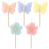 PARTY DECO rojstnodnevne svečke butterflies, 3,5 cm | Shoptok.si