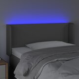  LED uzglavlje sivo 93x16x78/88 cm od umjetne kože | shoptok.hr