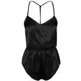 Trendyol Black Lace Detailed Crop Satin Pajamas Set | ePonuda.com
