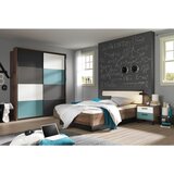 CARRYHOME omara z drsnimi vrati, siva, zelena, črna, bela, barve hrasta | Shoptok.si