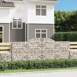  Obokane gabion košare 2 kosa 300x50x120/140 cm pocinkano železo Cene
