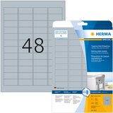 Herma Etikete 45,7x21,2 A4/48 1/25 aluminium look Cene