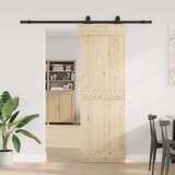 vidaXL Pribor za klizna vrata 200 cm čelični crni | shoptok.hr