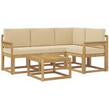  Set vanjskih sofa 5 kom. Bijela i bež | Eponuda.ba