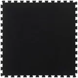 vidaXL Gumijasta talna ploščica črna 12 mm 100x100 cm