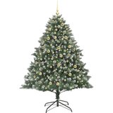 vidaXL Umestno božično drevo med 300 LED Zelena 126 x 126 x 180 cm | Shoptok.si
