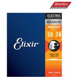 ŽICE ZA EL GITARU ELIXIR NANOWEB 010 – 74 8 ŽICA  ŽICE ZA EL GITARU ELIXIR NANOWEB 010 – 74 8 ŽICA Slike