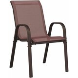 Bistro set za vrt 3 pcs Smeđa Čelik | Eponuda.com