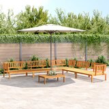  6-dijelni set vrtnih sofa od paleta od masivnog drva bagrema | shoptok.hr