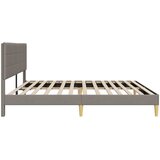  Krevetna konstrukcija Sivosmeđa 180 x 200 cm Tkanina | shoptok.hr