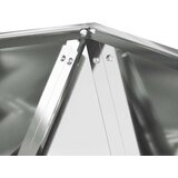  Sadilica 2 pcs Srebrno 40 x 40 x 40 cm Cinkani čelik | Eponuda.com