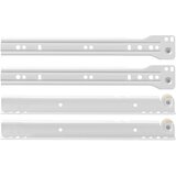  Klizač za ladice 2 pcs Bijelo 250 mm Čelik | shoptok.hr